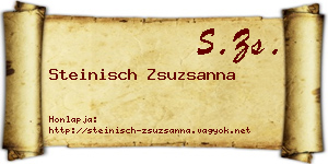 Steinisch Zsuzsanna névjegykártya