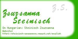 zsuzsanna steinisch business card